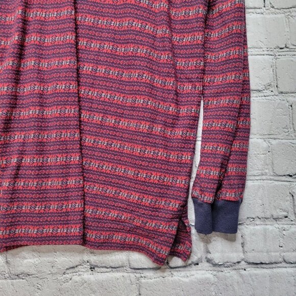 Vintage Polo By Ralph Lauren 100% Cotton Red Blue Sweater Size L - Picture 7 of 12